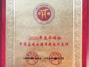 2020年度华樽杯“中国高端白酒卓越标杆品牌”奖牌