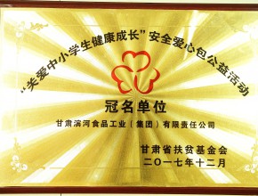 2017年“关爱中小学生健康成长”安全爱心包公益活动
